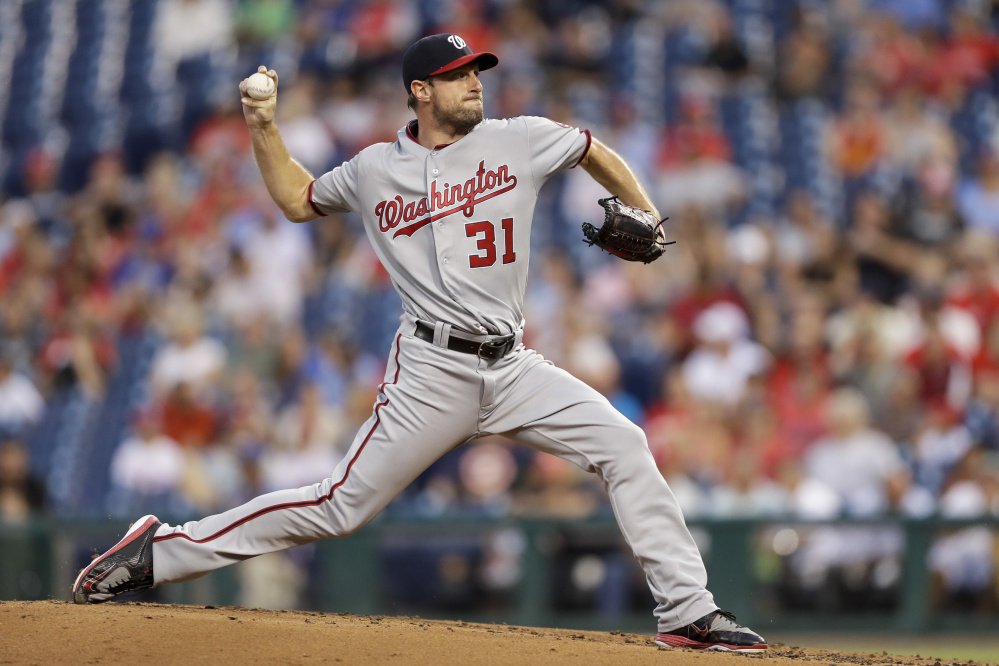 Nationals starter Max Scherzer was perfect through four innings and finished with 11 strikeouts in eight innings in Washington's 3-2 win at Philadelphia