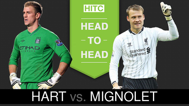 Joe Hart v Simon Mignolet Head to Head: 20160817