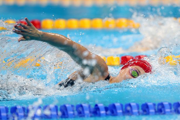 Jazz Carlin during the Women's 800m Freestyle Final