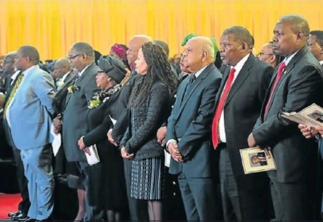 PAYING TRIBUTE The hall was packed for the official funeral of former Eastern Cape premier Makhenkesi Stofile