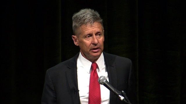 Candidate Gary Johnson