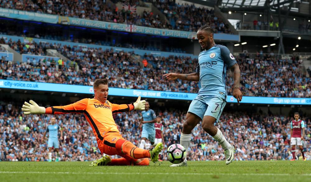 Sterling's double leads City past West Ham