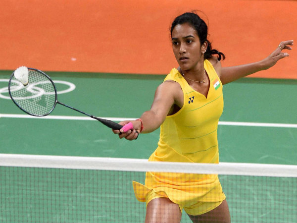 PV Sindhu in action at Rio Olympics 2016