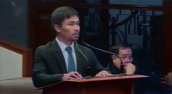 Manny Pacquiao privilege speech full replay video