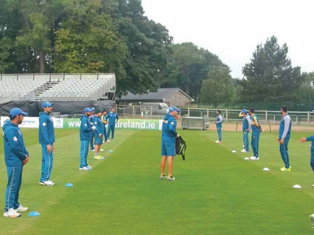 Pakistan train ahead of their two-match ODI series against Ireland which will be followed by five one-dayers against England