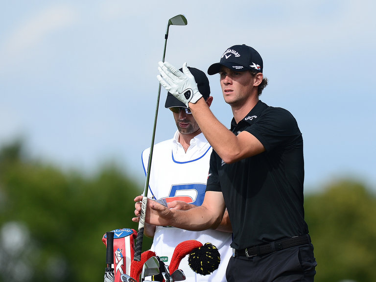 Thomas Pieters in action on day three of the Olympics