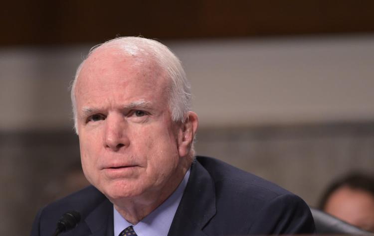 Sen. John Mc Cain did not directly answer a question about whether he felt comfortable with the prospect of Donald Trump having control of the country's nuclear arsenal