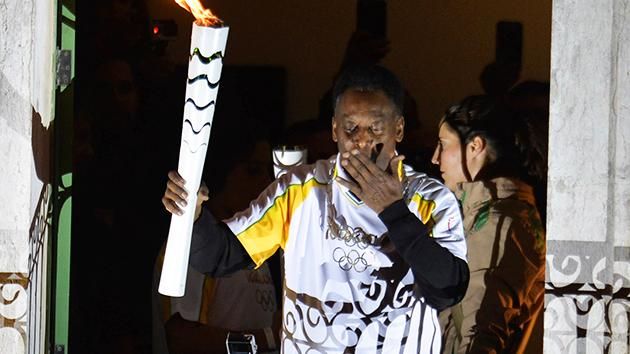 Pele is fighting to be healthy for the Opening Ceremony. Source Getty