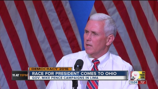 Mike Pence tries to woo wary Republicans in Wisconsin