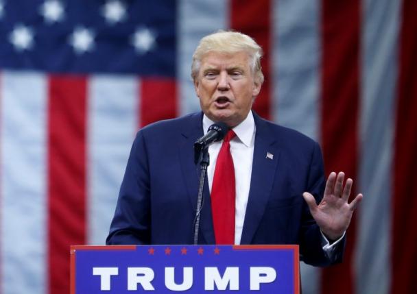 Republican U.S. Presidential nominee Donald Trump attends a campaign event at the Greater Columbus Convention Center in Columbus Ohio