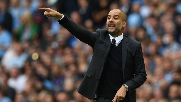 Pep Guardiola won his first Premier League game in charge of Man City