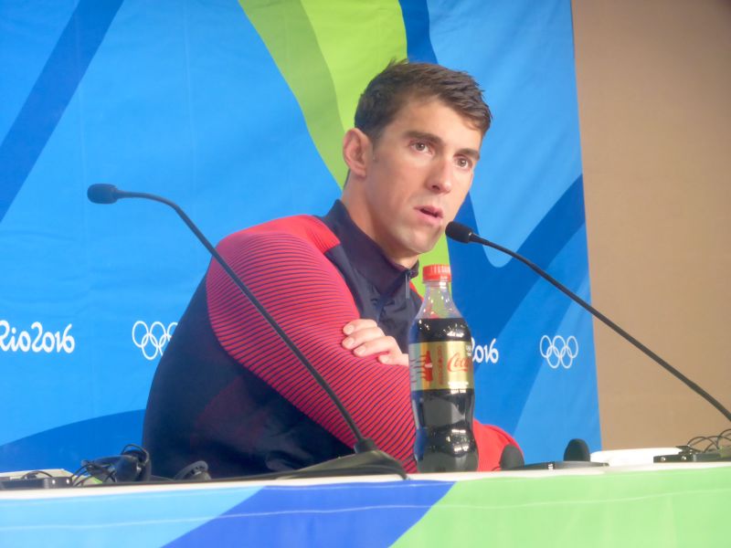 Phelps at post-race press conference on Tuesday