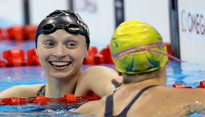 Rio 2016 Ledecky and USA win women`s 4x200m freestyle relay