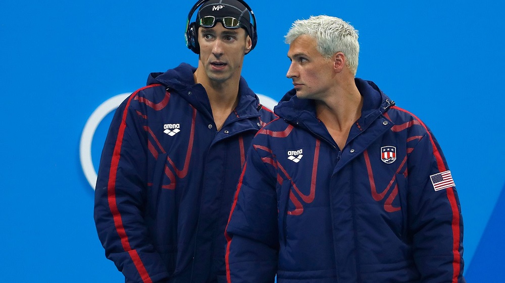 Rio Olympics Michael Phelps and Ryan Lochte thirteen year rivalry ends 2016 images