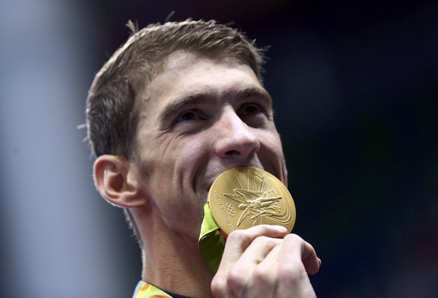 Swimming- Men's 4 x 100m Medley Relay Victory Ceremony