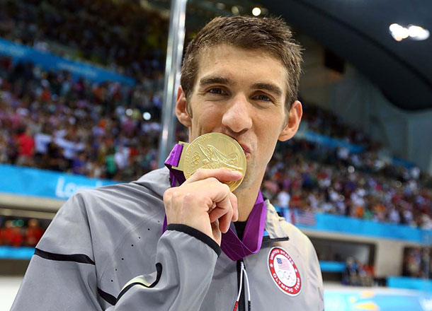 WATCH: Michael Phelps' epic stare down