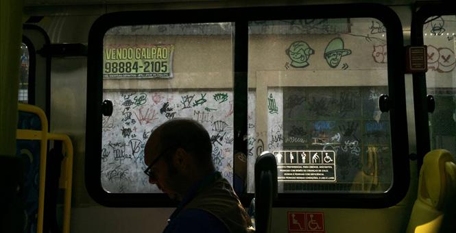 2 windows shattered on media bus at Olympics