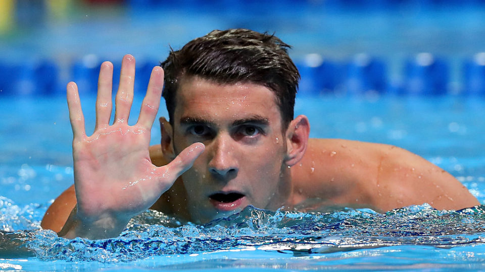 Phelps won an astounding eight golds in eight events at Beijing