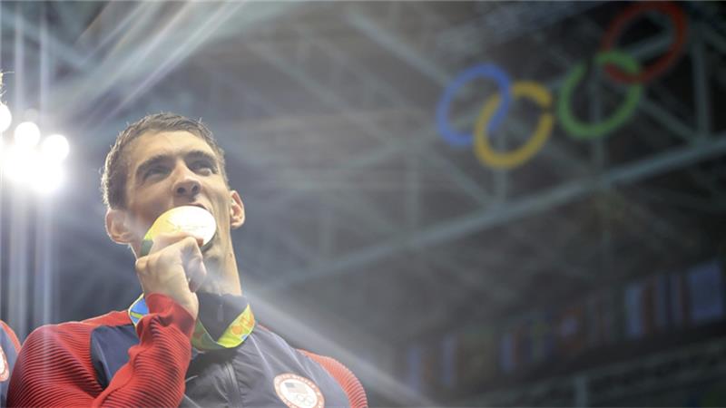 Phelps won his twenty-first career gold in the 4x200 metre freestyle relay