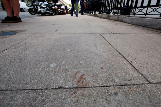 Scene of a stabbing in Russell Square