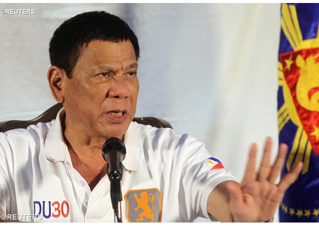 Philippine President Rodrigo Duterte has threatened criminals especially drug dealers with death.‎- REUTERS