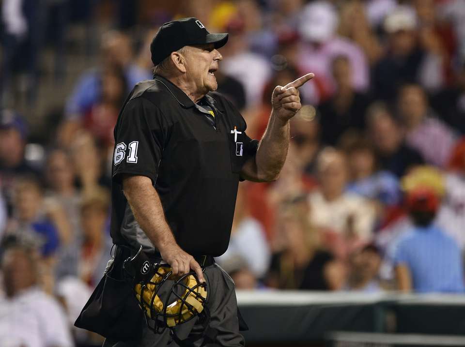 Yer out! Ump asks unruly fan at Phillies game to be removed