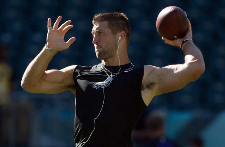 Tim Tebow: Tebow's workout for MLB teams on August 30