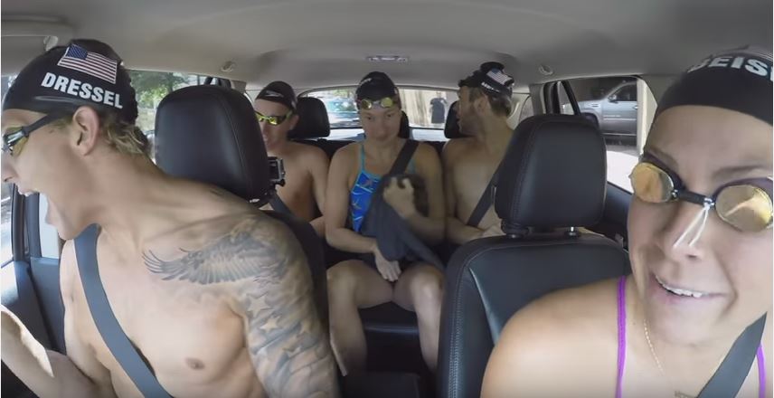 Watch the US Olympic Swim Team Belt Out Justin Bieber, Taylor Swift and More in Epic Carpool Karaoke Session