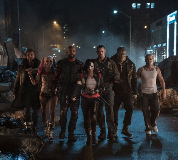 Screen from the supervillain movie'Suicide Squad