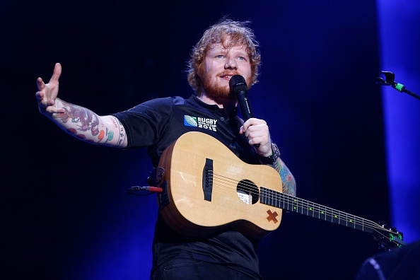 Ed Sheeran performs at Mt Smart Stadium