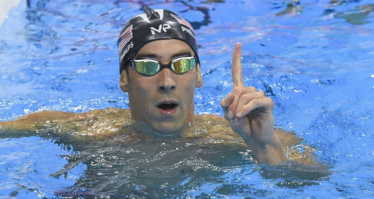 Michael Phelps Laughing During National Anthem