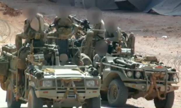 British special forces operating near al Tanf in Syria in June. Image BBC