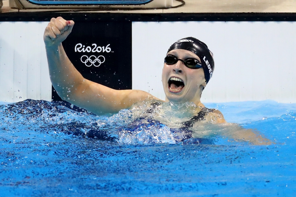 Katie Ledecky Broke the World Record in the Women's 400-Meter Freestyle by 24 Syllables