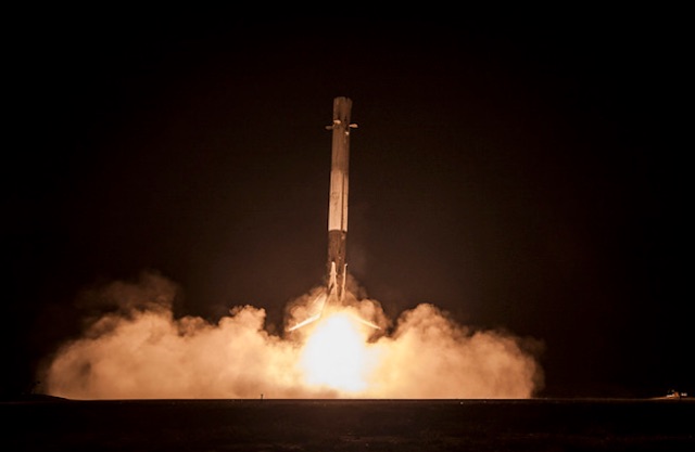 IMAGE OF THE DAY: SpaceX Rocket Sails Into Port Canaveral After Successful Barge Landing