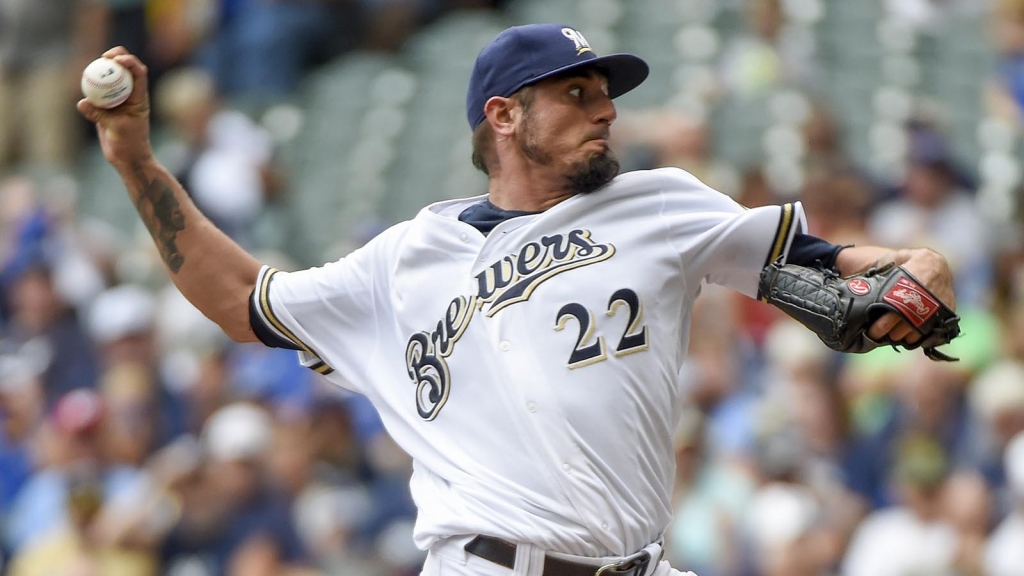 Pitcher Matt Garza got plenty of support from the Milwaukee Brewers offense in his third straight win.

Benny Sieu