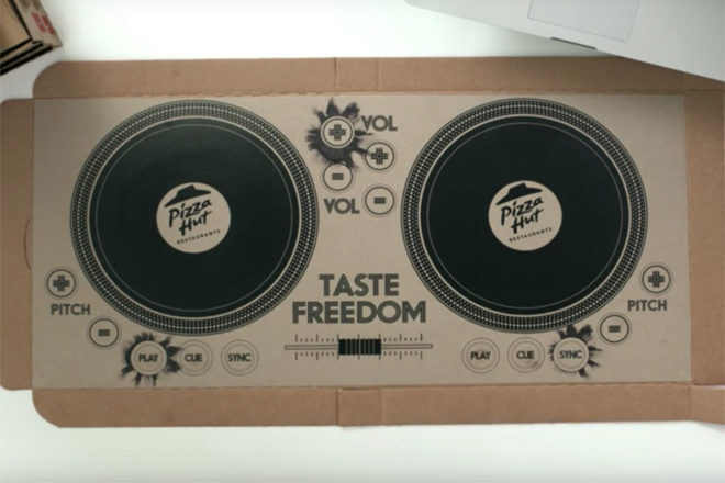 Pizza Hut gets a slice of the DJ game with playable decks