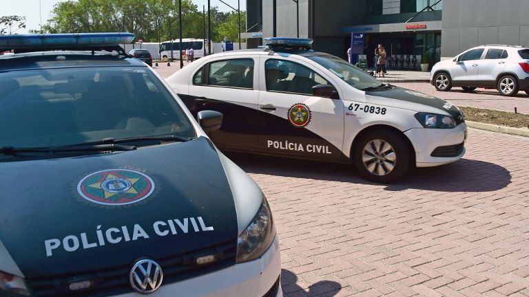 Police patrol cars remain in Rio de Janeiro Brazil.
   
 

  Enlarge  Caption