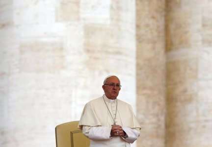 Pope Francis leads the weekly audience at the Vatican