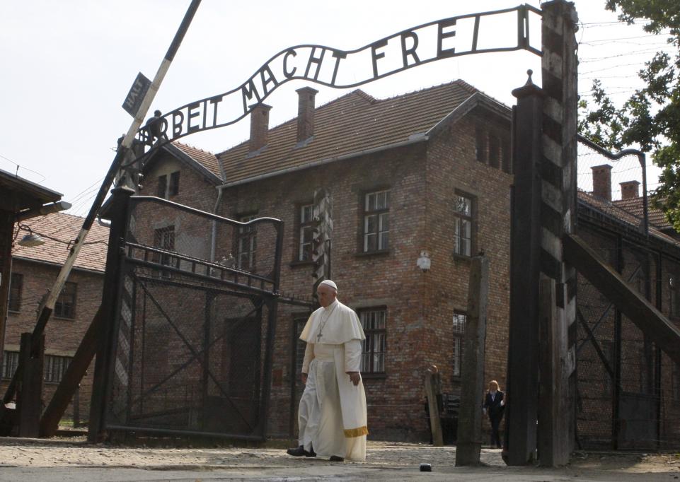 Pope Francis at Auschwitz