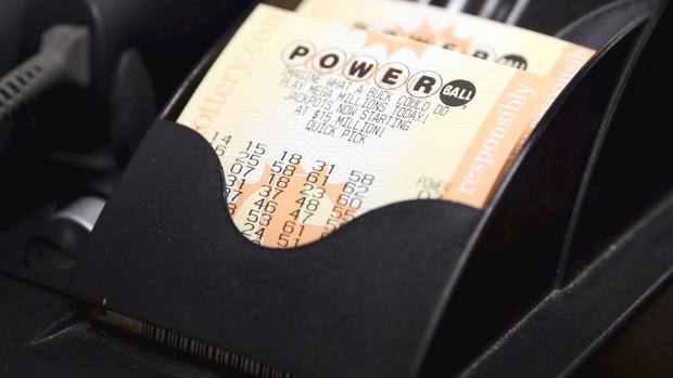 Powerball lottery tickets are seen at Bluebird Liquor in Hawthorne Los Angeles California United States