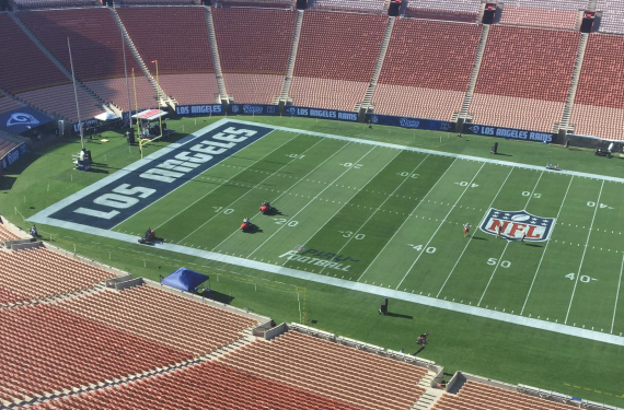 Los Angeles Rams endzone