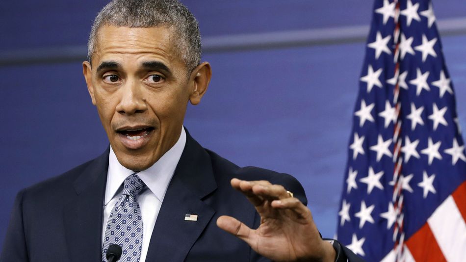 President Barack Obama answers a question during a news conference after attending a National Security Council Meeting