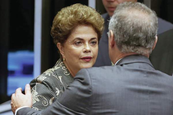 In Brazil Senate, Rousseff proclaims innocence, blasts VP