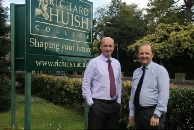 Principal John Abbott and Chair of Governors Guy Adams