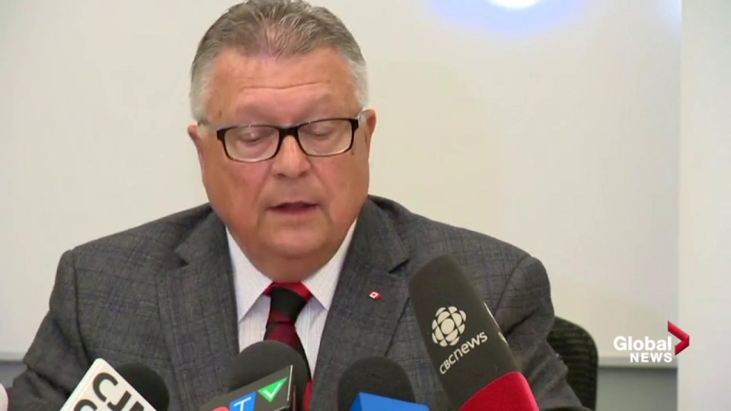 Public Safety Minister Ralph Goodale comments on how suspect to national security was on peace bond