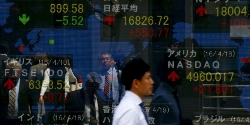 Asia stocks rise dollar falls as Fed minutes cool rate hike views