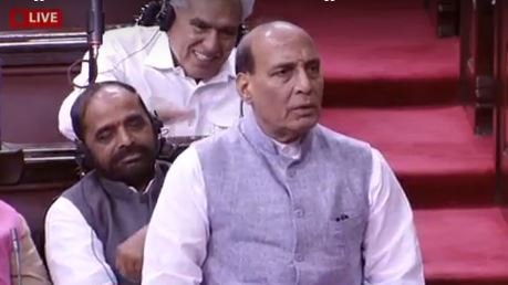 Rajnath, Khan barely shake hands at SAARC meeting