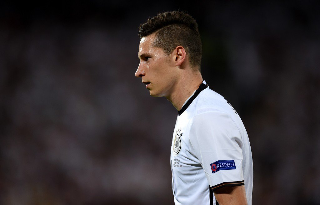 BORDEAUX FRANCE- JULY 02 Julian Draxler of Germany in action during the UEFA EURO 2016 quarter final match between Germany and Italy at Stade Matmut Atlantique