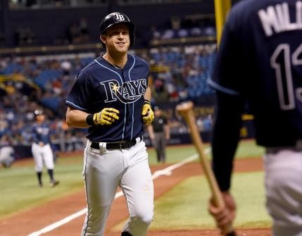 Longoria Maile homer Tampa Bay defeats Texas 8-2