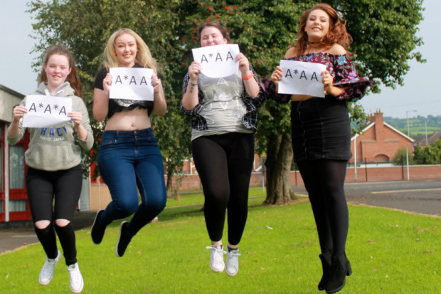 Rebekah Orr who achieved A*A*A and Tori Lunn Aimee Kerr and Natalie Smith all of whom achieved A*A A. INNT 34-805CON